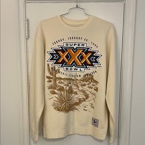 Mitchell & Ness Cream Super Bowl XXX Crewneck Sweater